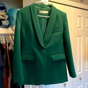 ZARA Emerald Green Blazer Size L